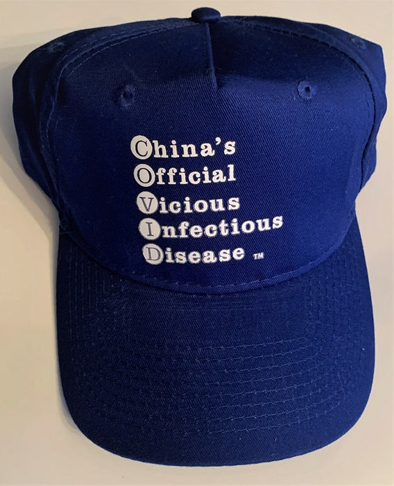 Cap with Visor China's Official Vicious Infectious Disease.