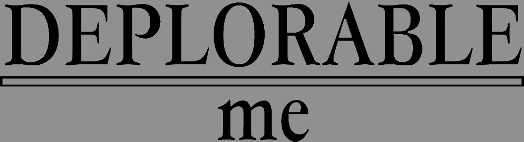 T-Shirt, UNISEX. Deplorable Me logo on LF Chest area - BLACK or WHITE lettering