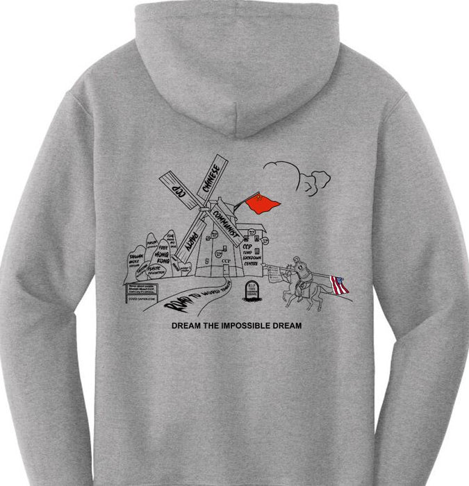 Quixote Series 1 Sweatshirt Hooded, Non-Zippered, UNISEX.