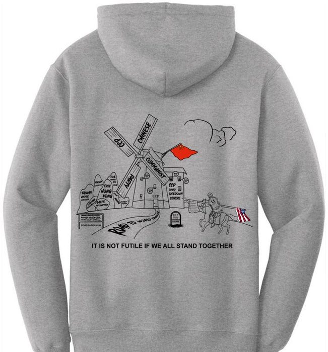Quixote Series 1 Sweatshirt Hooded, Non-Zippered, UNISEX.