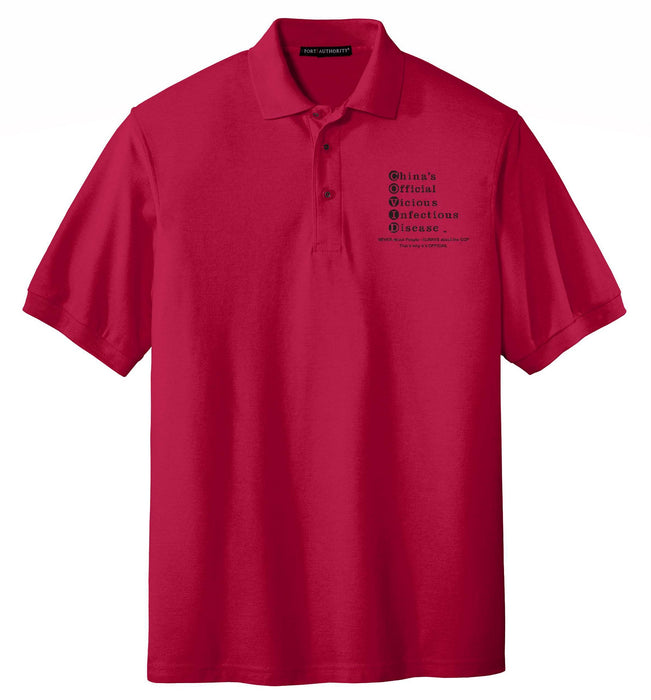 Polo Shirt - MEN - Ext Text OFFICIAL LF Logo - BLACK