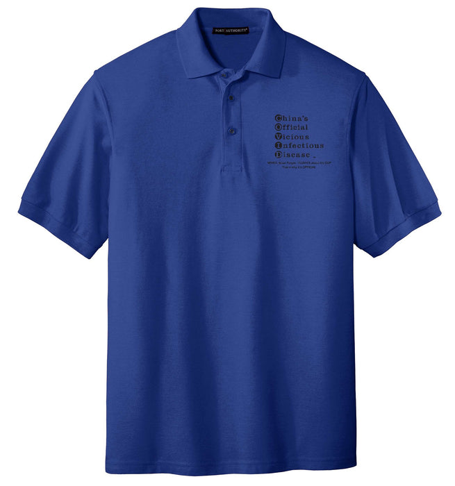 Polo Shirt - MEN - Ext Text OFFICIAL LF Logo - BLACK