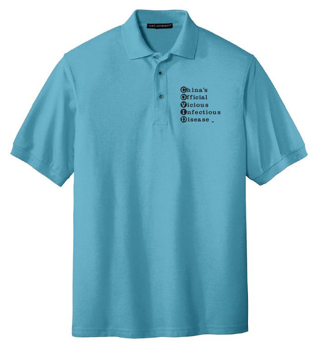 Polo Shirt - MEN - Ext Text OFFICIAL LF Logo - BLACK