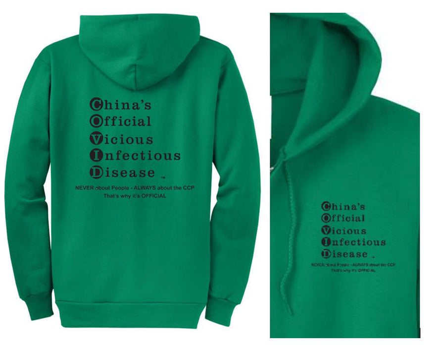 Sweatshirt Hooded, NO-Zipper, UNISEX. BLK or WHT lettering