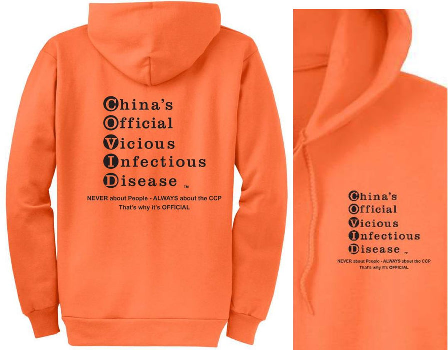 Sweatshirt Hooded, NO-Zipper, UNISEX. BLK or WHT lettering