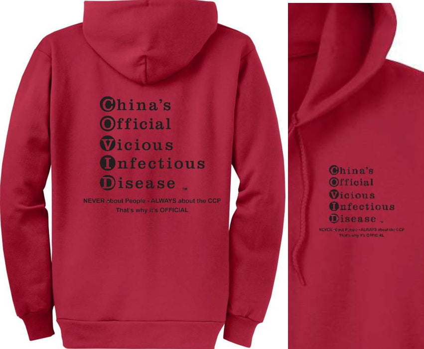 Sweatshirt Hooded, NO-Zipper, UNISEX. BLK or WHT lettering