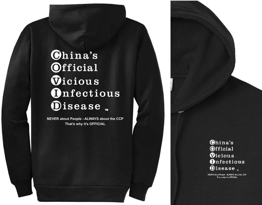 Sweatshirt Hooded, NO-Zipper, UNISEX. BLK or WHT lettering