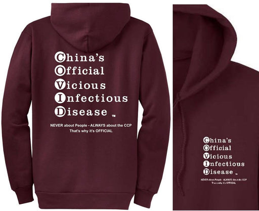 Sweatshirt Hooded, NO-Zipper, UNISEX. BLK or WHT lettering