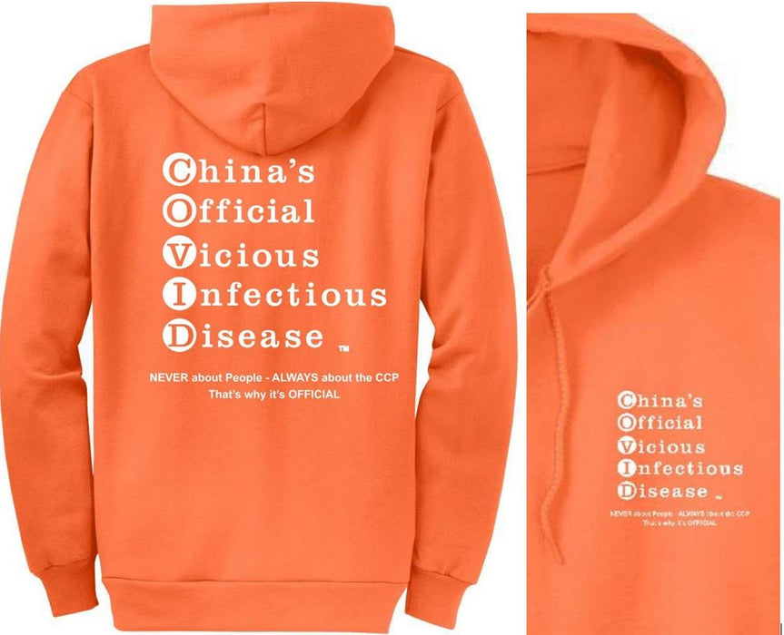 Sweatshirt Hooded, NO-Zipper, UNISEX. BLK or WHT lettering
