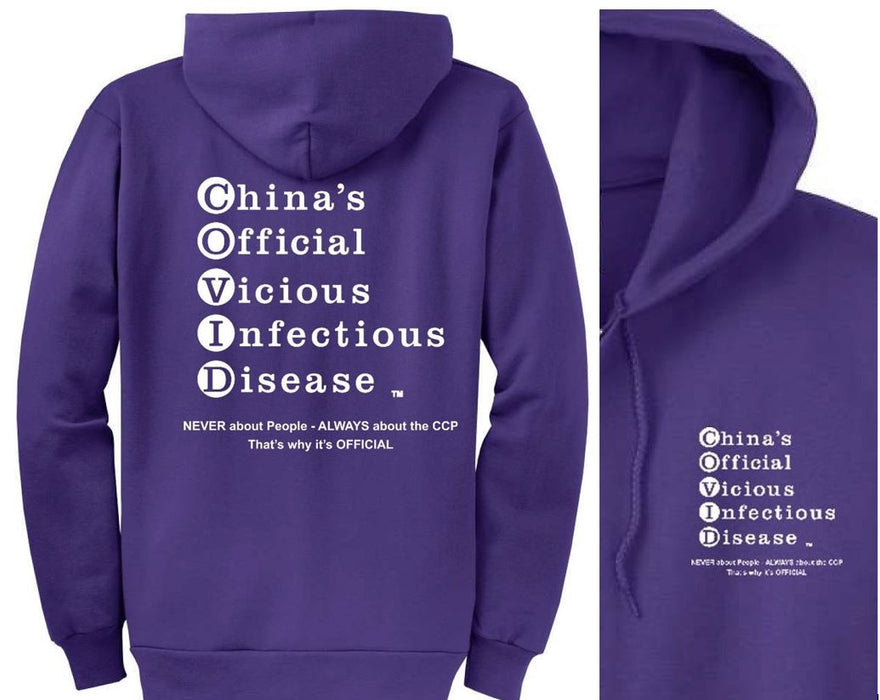 Sweatshirt Hooded, NO-Zipper, UNISEX. BLK or WHT lettering