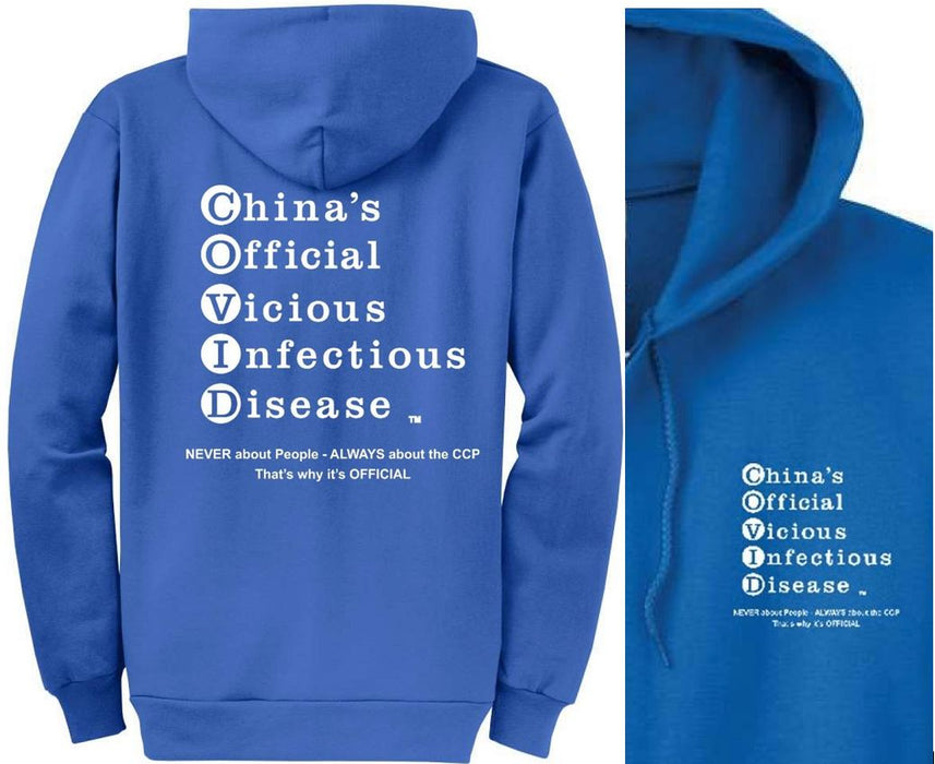Sweatshirt Hooded, NO-Zipper, UNISEX. BLK or WHT lettering