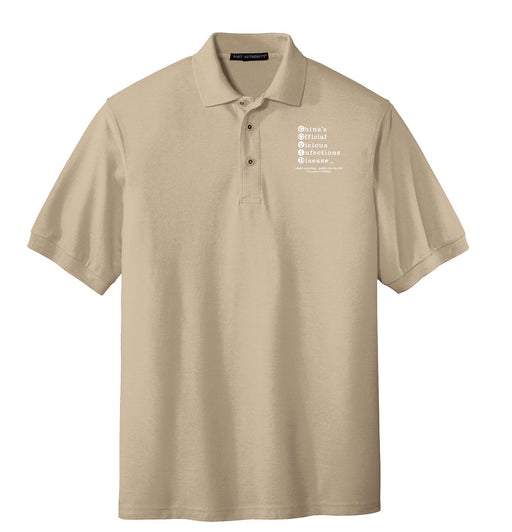 Polo Shirt - LADIES - Ext Text OFFICIAL LF logo - WHITE