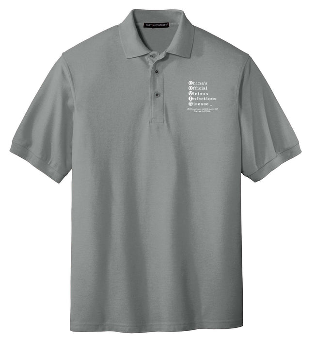 Polo Shirt - MEN - Ext Text OFFICIAL LF Logo - WHITE